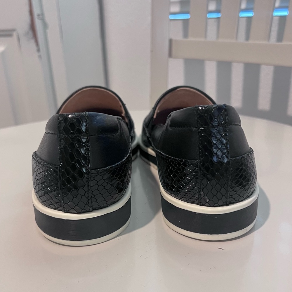 Naturalizer Beale Slip-on Sneakers Black Genuine Leather Women's 9M - Picture 4 of 9